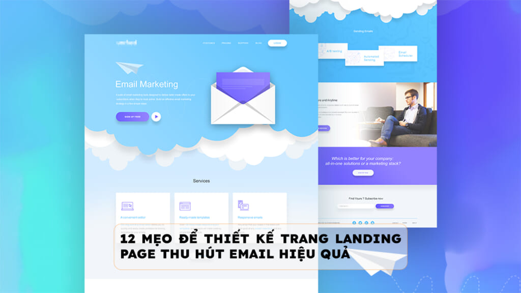 email marketing landing page